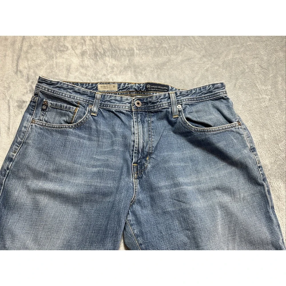 AG Adriano Goldschmied Jeans Men's 38x34 Blue Relaxed Fit Denim